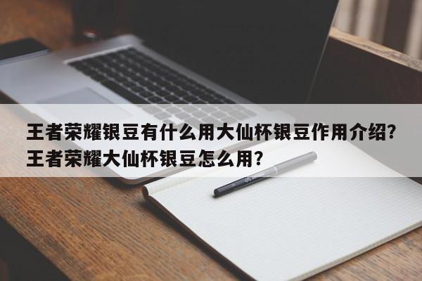王者荣耀银豆有什么用大仙杯银豆作用介绍？王者荣耀大仙杯银豆怎么用？