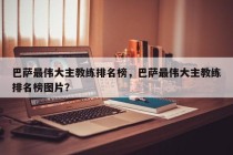 巴萨最伟大主教练排名榜，巴萨最伟大主教练排名榜图片？