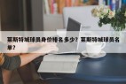 莱斯特城球员身价排名多少？莱斯特城球员名单？