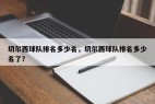 切尔西球队排名多少名，切尔西球队排名多少名了？